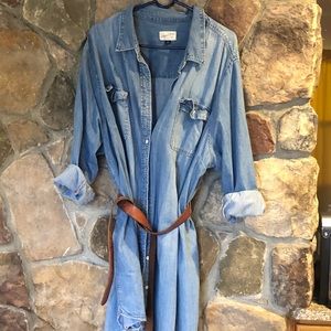 Universal Thread Plus Size Denim Shirt Dress 4X